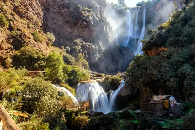 Vista de las cascadas de Ouzoud