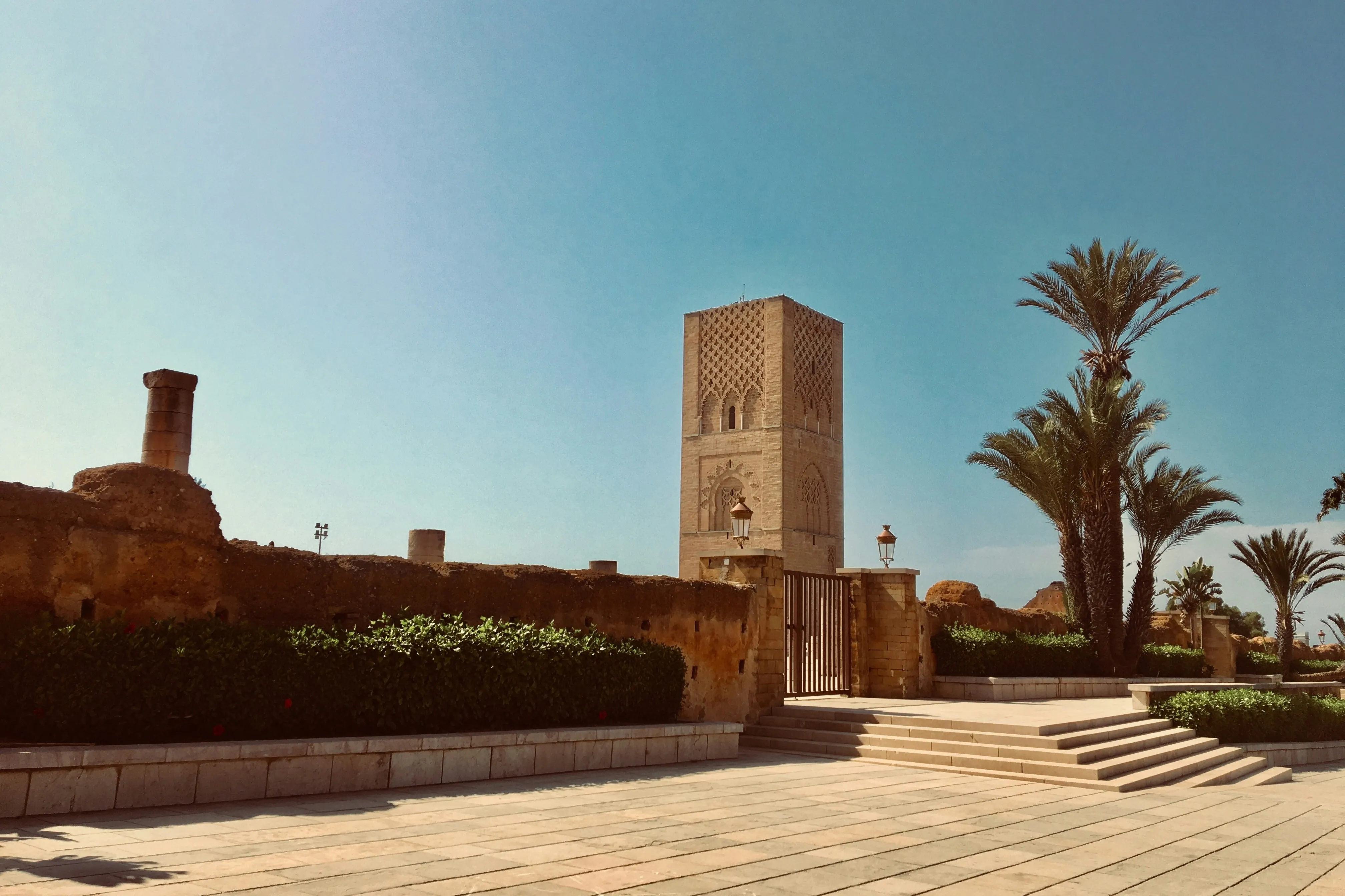 Rabat capital city with modern and historical buildings
